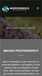 Mobile Screenshot of macrophotographie.be